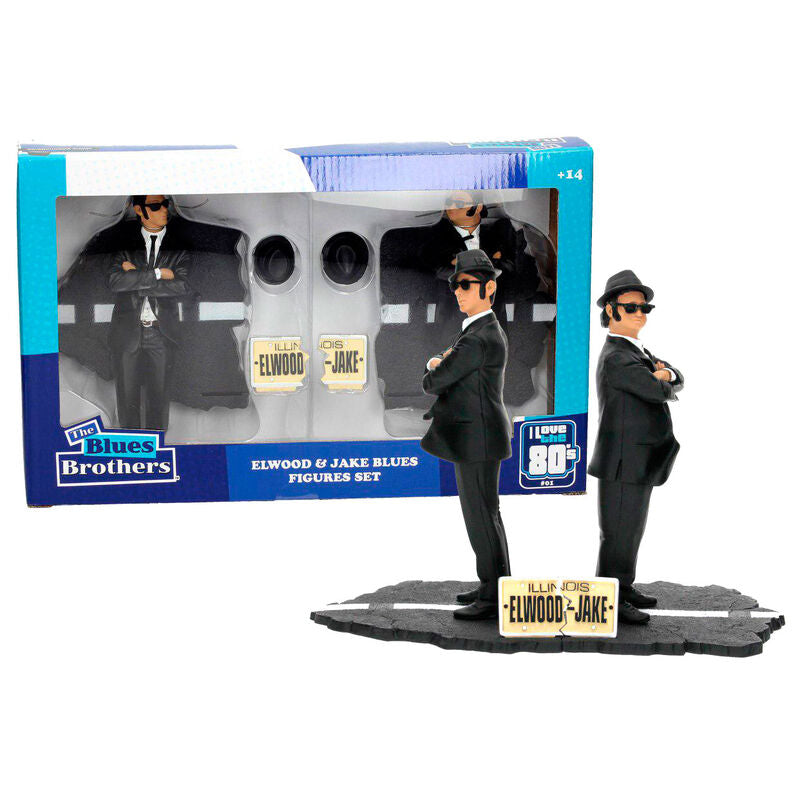 SD Toys Blister 2 Figuras Jake and Elwood Blues Brothers 18cm