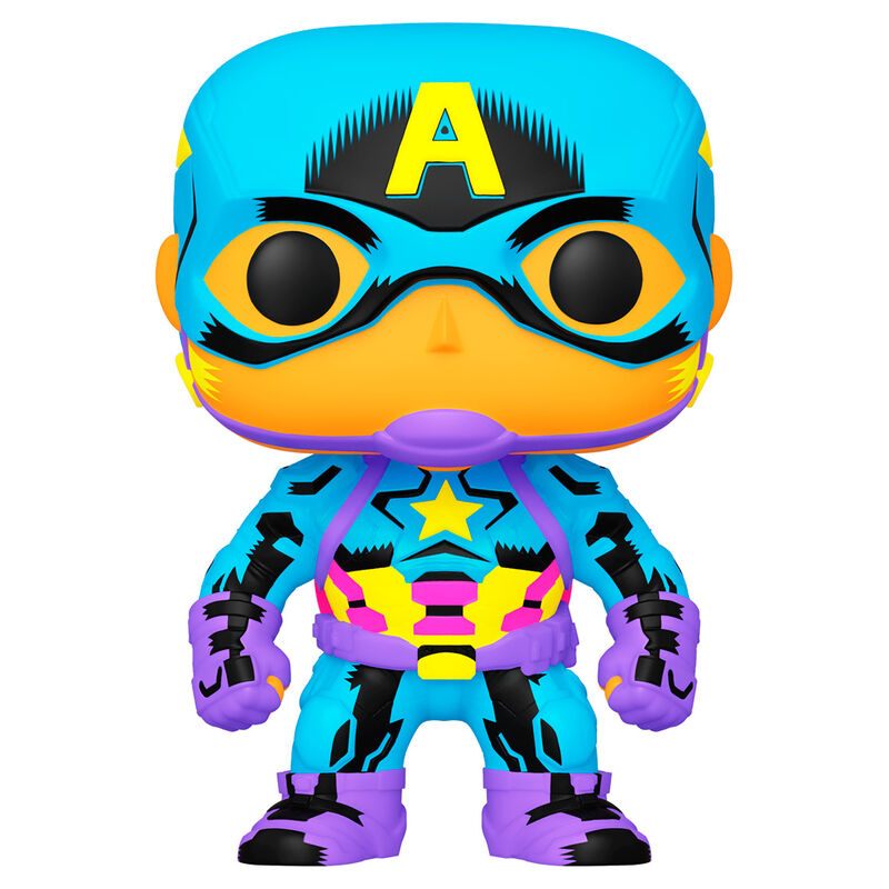 Funko Pop! Marvel Captain America Black Light Exclusive #648