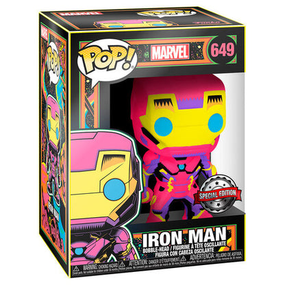 Funko Pop! Marvel Iron Man Black Light Exclusive #649