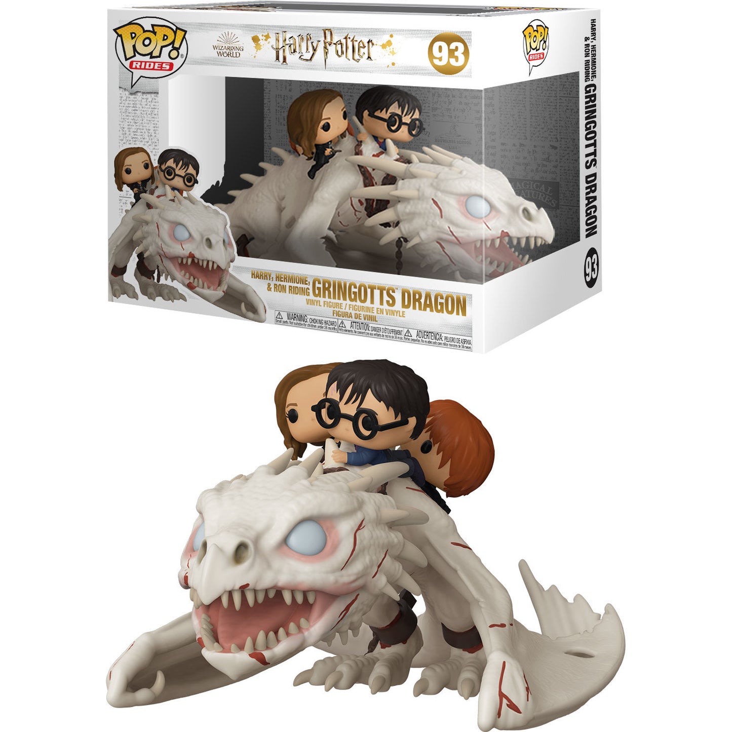 Funko POP! Movies Harry Potter Gringotts Dragon with Harry, Ron and Hermione #93