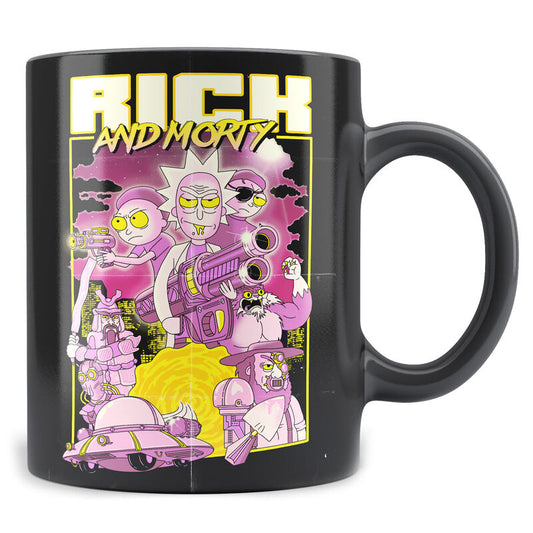 SD Toys Caneca Retro Poster Rick and Morty
