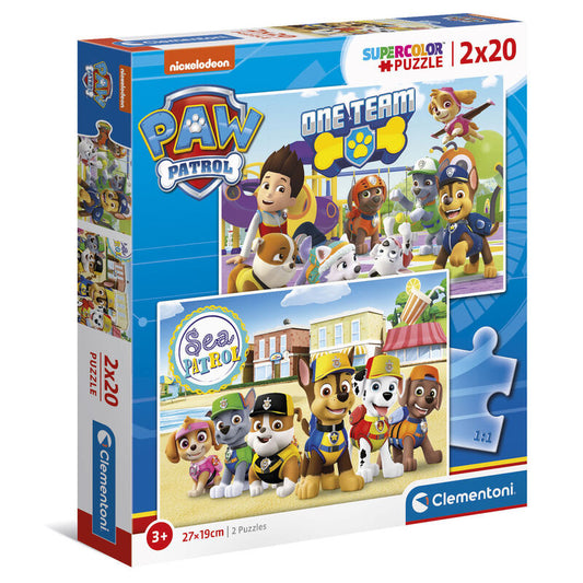 Clementoni Puzzle Paw Patrol 2x20peças