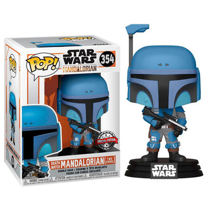 Funko POP! Television Star Wars Mandalorian Death Watch Mandalorian Two Stripes Exclusive #354