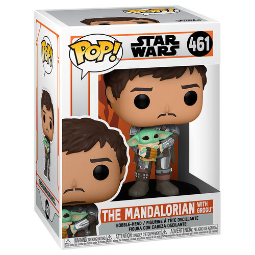 Funko POP! Television Star Wars Mandalorian Mando Holding Child #461