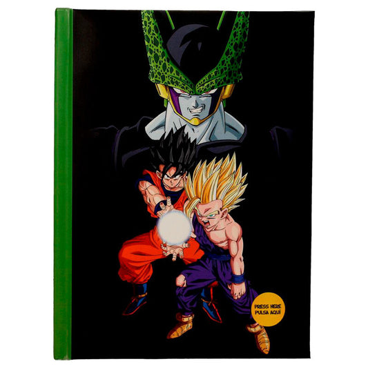 SD Toys Caderno A5 Cell Final Battle Dragon Ball Z com luz