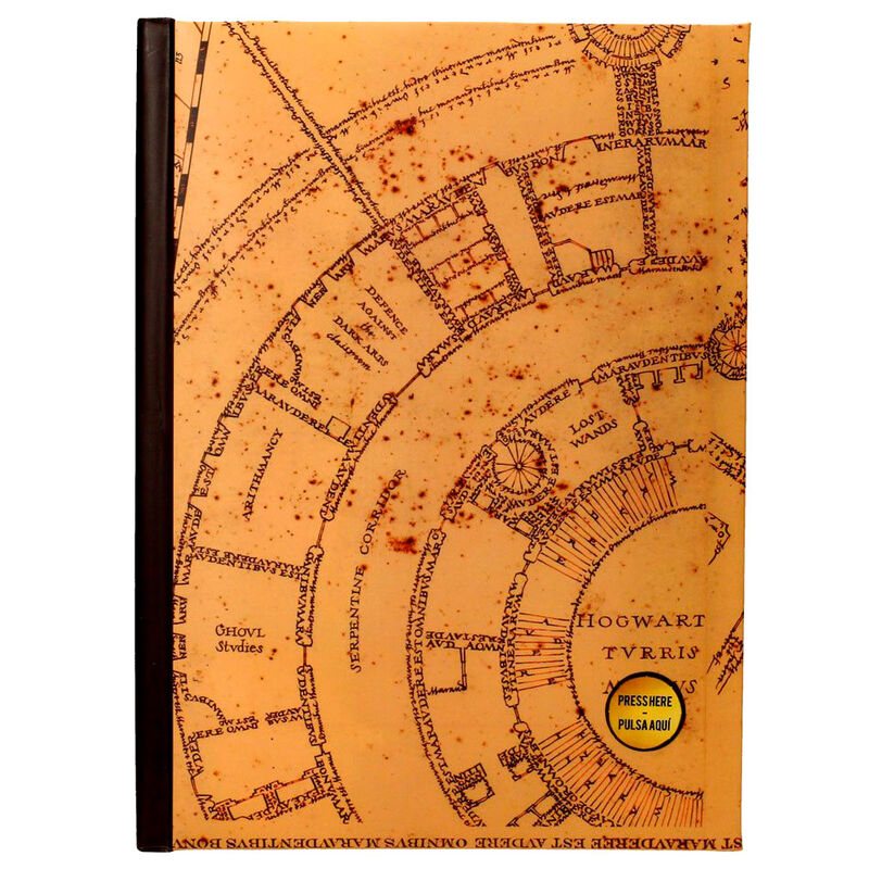 SD Toys Cuaderno A5 Mapa del Merodeador Harry Potter