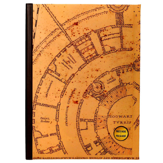 SD Toys Caderno A5 Marauders Map Harry Potter