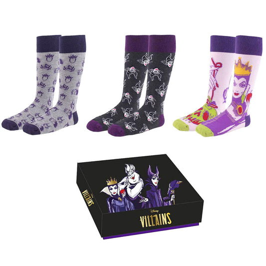 Cerdá Set of 3 Pairs of Disney Villain Socks