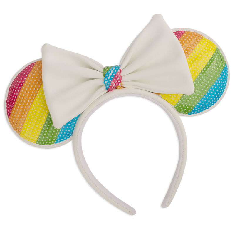 Loungefly Bandolete com Orelhas Rainbow Minnie Disney Loungefly