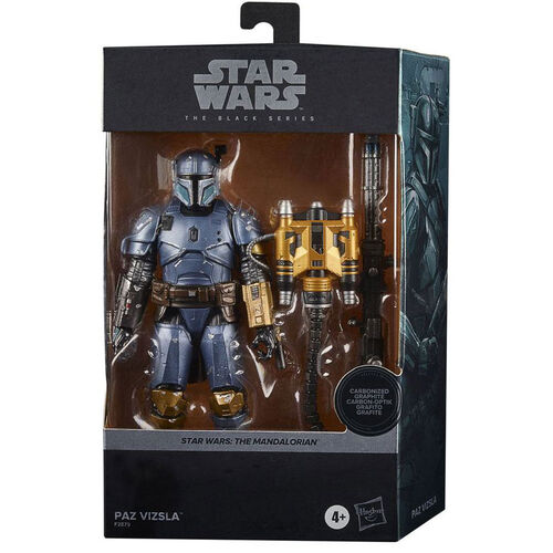 Figura carbonizada de Paz Vizla de la serie Black de Star Wars de Hasbro, 15 cm