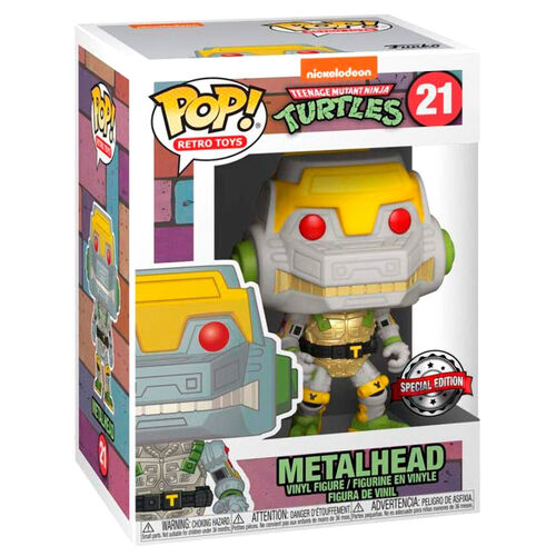 Figura Funko POP! de la película Tortugas Ninja Adolescentes Mutantes: Metalhead, exclusiva n.° 21