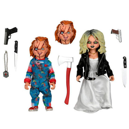 Neca Figura Bride of Chucky - Chucky and Tiffany Clothed pack 2 figures 14cm