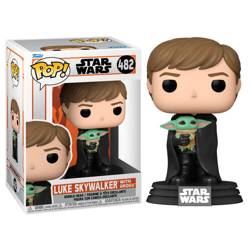 ¡Funko POP! Televisión Star Wars Mandalorian Luke con Niño #482