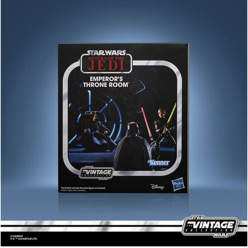 Figura vintage de la Sala del Trono del Emperador de Star Wars: El Retorno del Jedi de Hasbro, 9 cm