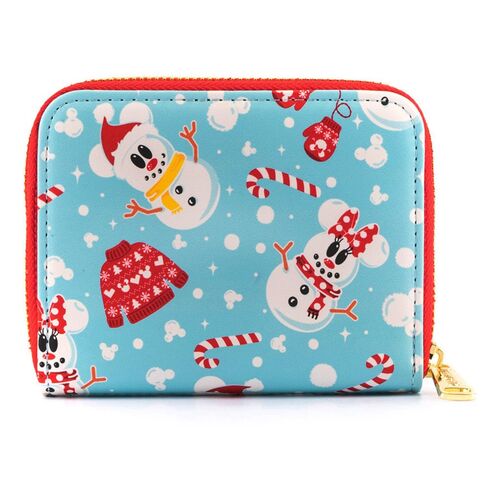 Carteira Loungefly Disney Snowman Mickey Minnie wallet