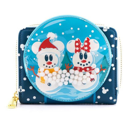 Carteira Loungefly Disney Snowman Mickey Minnie wallet