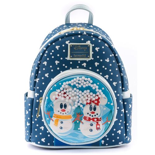 Mochila Loungefly Disney Snowman Mickey Minnie backpack 26cm