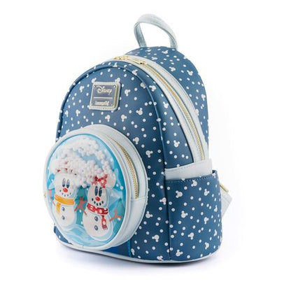 Mochila Loungefly Disney Snowman Mickey Minnie backpack 26cm