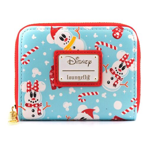 Carteira Loungefly Disney Snowman Mickey Minnie wallet