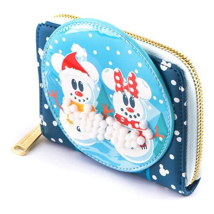 Carteira Loungefly Disney Snowman Mickey Minnie wallet