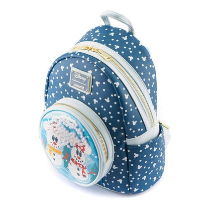 Mochila Loungefly Disney Snowman Mickey Minnie backpack 26cm