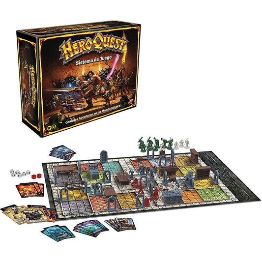 Hasbro Juego de Mesa HeroQuest Aventuras en Mazmorras Avalon Hill español