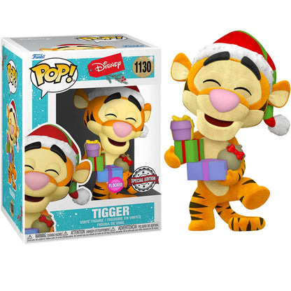 Funko POP! Disney Winnie The Pooh Holiday Tigger Flocked #1130 Exclusive