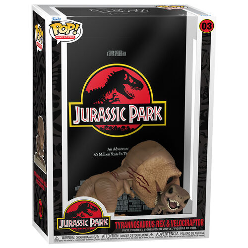 Funko POP! Movies Poster Jurassic Park Tyrannosaurus Rex and Velociraptor #03