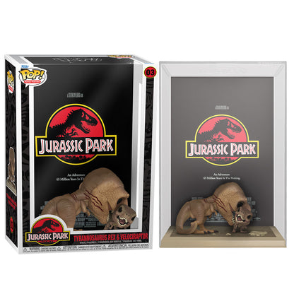 Funko POP! Movies Poster Jurassic Park Tyrannosaurus Rex and Velociraptor #03