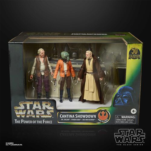 Figura Hasbro Star Wars Black Series El Poder de la Fuerza Cantina Showdown pack 15cm