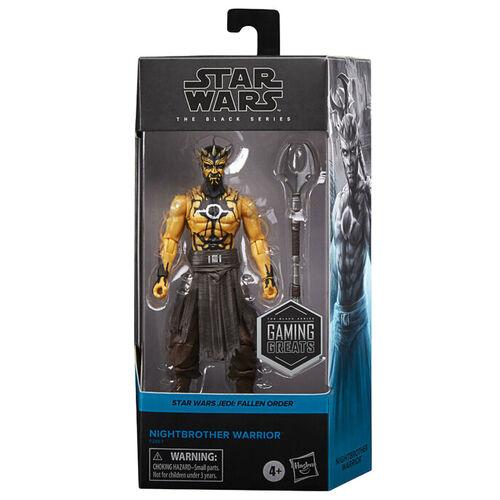 Figura de guerrero hermano de la noche Jedi de la Orden Caída de Hasbro Star Wars, 15 cm