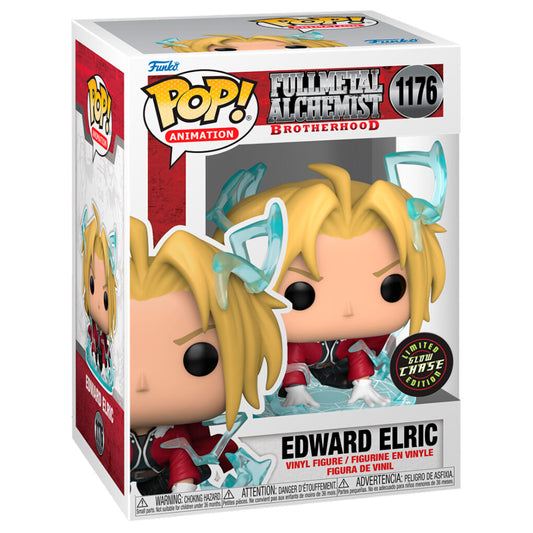 Figura Funko Pop! Full Metal Alchemist Edward Elric, figura que brilla en la oscuridad, Chase #1176