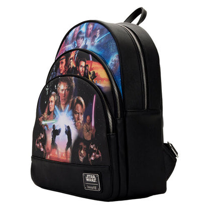 Mochila Loungefly Star Wars Prequel Trilogy backpack 34cm