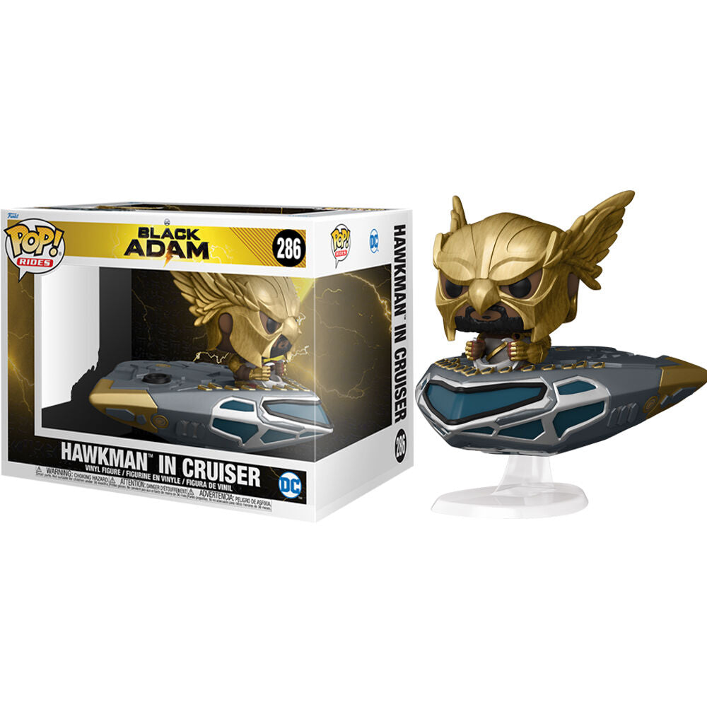 Funko Pop! Rides DC Black Adam Hawkman In Cruiser #286