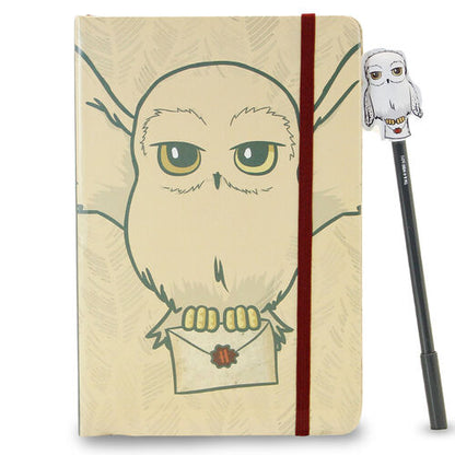 KaracterMania Caderno + Caneta Harry Potter Hedwig set diary + pen