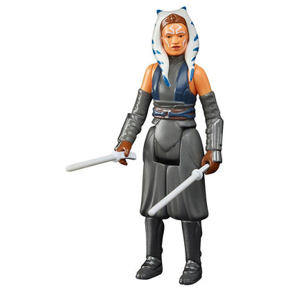 Figura Ahsoka Tano de la colección retro de Hasbro Star Wars The Mandalorian de 9,5 cm
