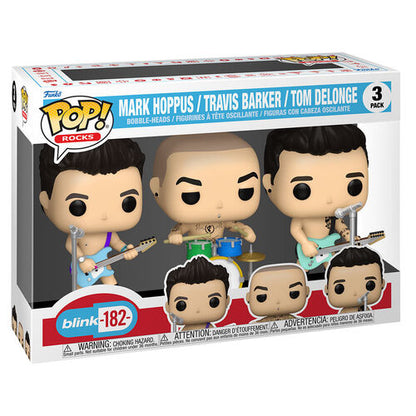 Funko POP! Rocks Blink 182 Mark Hoppus / Travis Barker / Tom Delonge 3 Pack