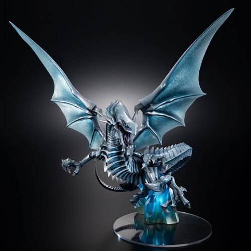 Megahouse Figura Yu-Gi-Oh! Holographic Edition Art Works Duel Monsters Blue Eyes White Dragon figure 28cm