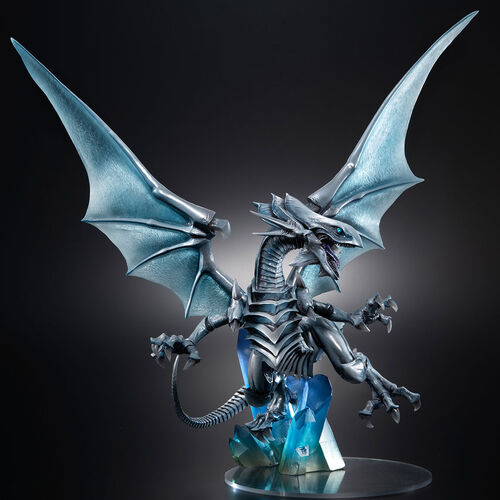 Megahouse Figura Yu-Gi-Oh! Holographic Edition Art Works Duel Monsters Blue Eyes White Dragon figure 28cm