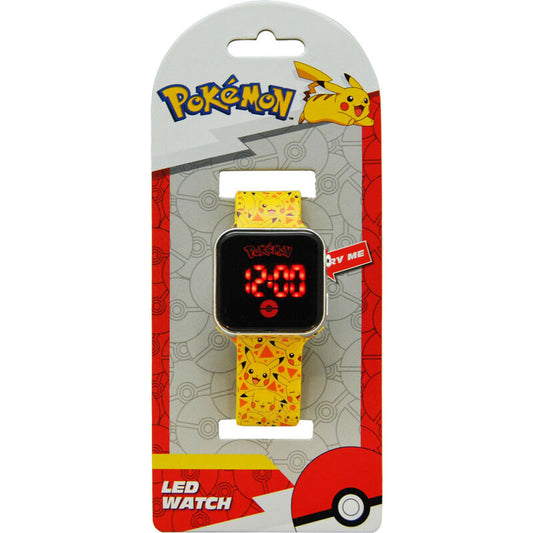 Reloj LED de Pokémon Pikachu con licencia para niños