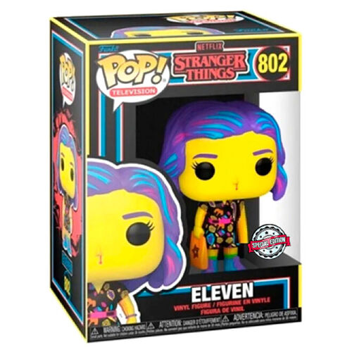 Funko POP! Television Stranger Things Eleven in Mall Outfit Black Light Exclusive #802