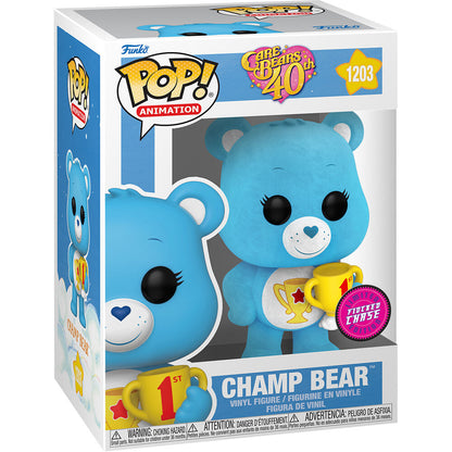 Funko Pop! Care Bears 40th Anniversary Champ Bear #1203 Chase