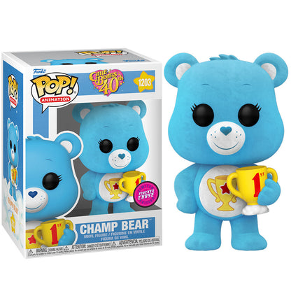 Funko Pop! Care Bears 40th Anniversary Champ Bear #1203 Chase