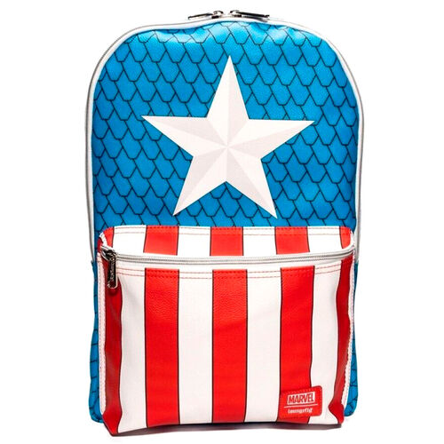 Mochila Loungefly Marvel Captain America backpack with pin 45cm