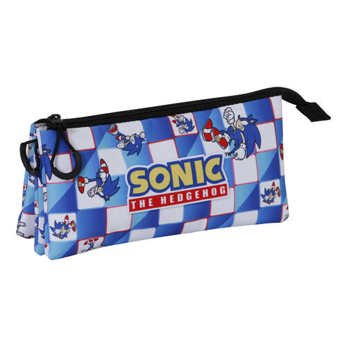 Karactermania Estojo Sonic The Hedgehog Blue Lay triple pencil case