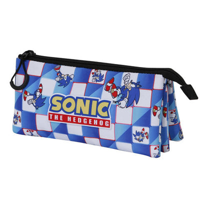 Karactermania Estojo Sonic The Hedgehog Blue Lay triple pencil case