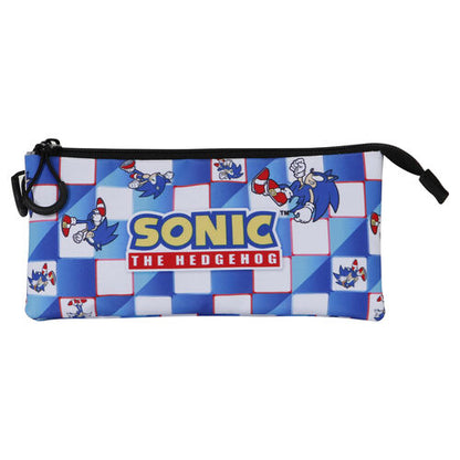 Karactermania Estojo Sonic The Hedgehog Blue Lay triple pencil case