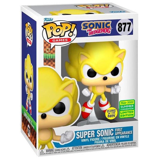 Funko POP! Games Sonic The Hedgehog Super Sonic #877 GITD Exclusive