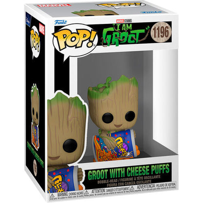 Funko Pop! Marvel I am Groot - Groot with Cheese Puffs #1196