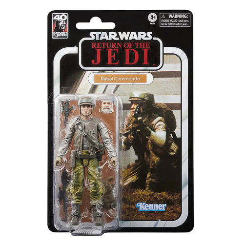 Figura de Comando Rebelde del 40.º aniversario de Hasbro Star Wars: El Retorno del Jedi, 15 cm
